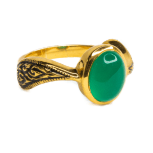 Jade Gold Plated Ring