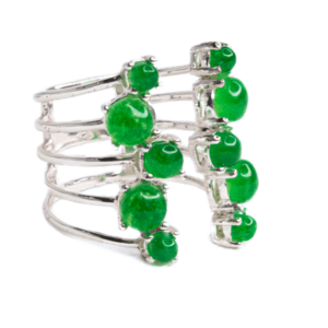 Jade Silver Plated Ring
