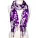 Scarf with Tassels in Purple