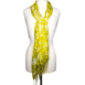 Transparent Scarves with Long Tassels in Light Green