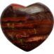 Puffed Gemstone Hearts Shaped 45mm - (Poppy) Jasper
