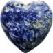 Puffed Gemstone Hearts Shaped 45mm - Sodalite