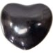 Puffed Gemstone Hearts Shaped 45mm - Shungite