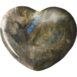Puffed Gemstone Hearts Shaped 45mm - Labradorite