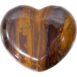 Puffed Gemstone Hearts Shaped 45mm - Tigers Eye