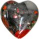 Puffed Gemstone Hearts Shaped 45mm - African Bloodstone