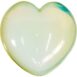 Puffed Gemstone Hearts Shaped 45mm - Opalite