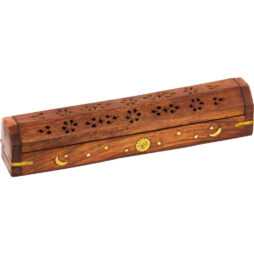 Wood Carved Boxes Burners/Holders - Celestial