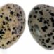 Puffed Gemstone Hearts Shaped 45mm - (Dalmation) Jasper