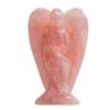 Carved Healing Stones Angel for Protection - Rose Quartz