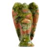 Carved Healing Stones Angel for Protection - Unakite