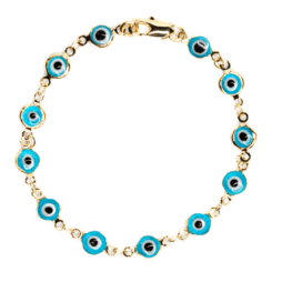 Lucky Eye Protection Gold Layered Bracelets in Different Styles - Style 4