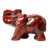 Carved Healing Stones Good Luck Elephants - Red Tigers Eye