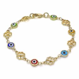 Lucky Eye Protection Gold Layered Bracelets in Different Styles - Style 10
