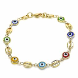 Lucky Eye Protection Gold Layered Bracelets in Different Styles - Style 9