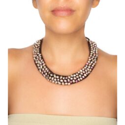 Handmade Fresh Water Pearl Woven Collar Necklace