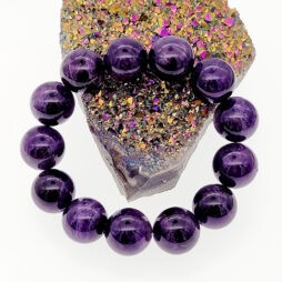 Big Amethyst Beads Bracelet