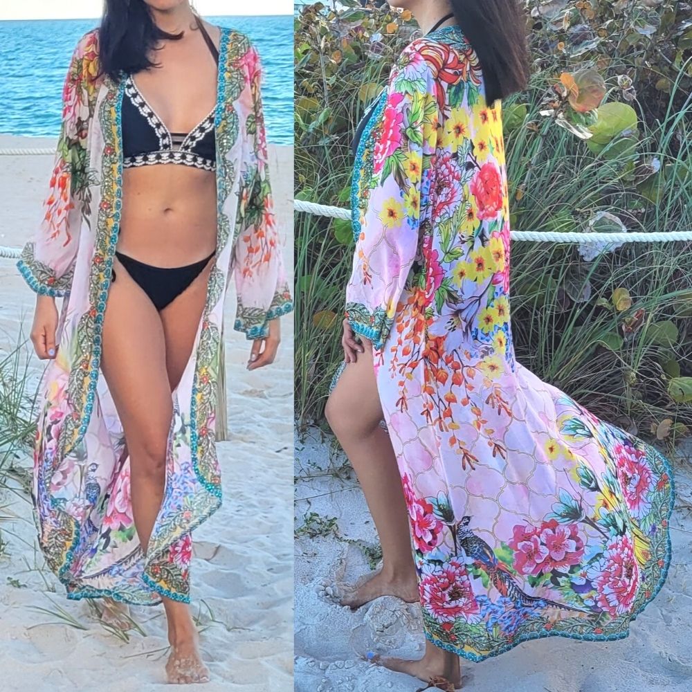 Women Elegant Halter Long Maxi Dresses/Cover Up Free Size - PINK DUSTER 644